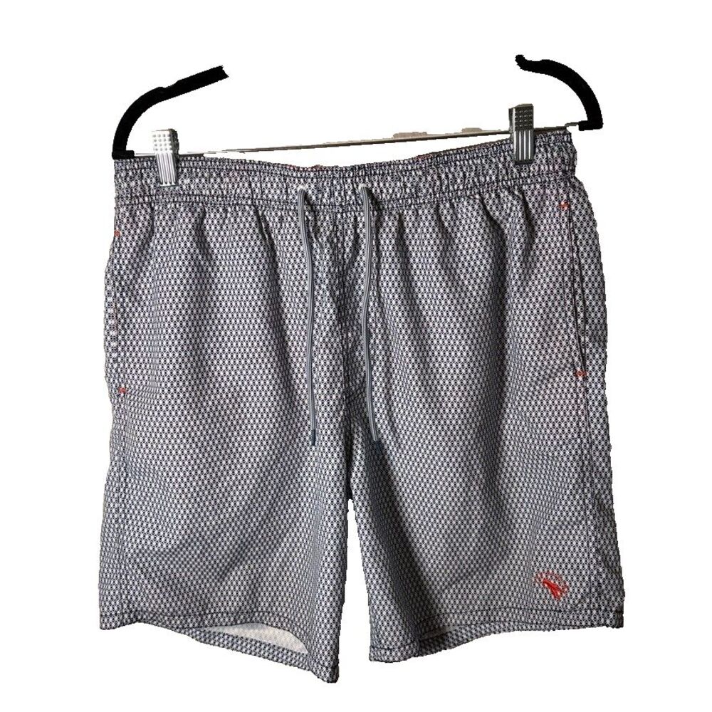 Ted Baker Swim Shorts 4 M/L Printed Drawstring Trunks Unlined Board Short